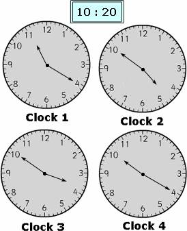 digital clock example examples choices same